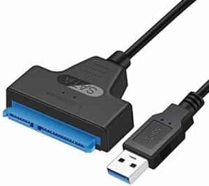 SATA-USB 3.0 変換ケーブル 2.5インチ SSD/HDD用 高速転送 容量2TB Windows/Mac O