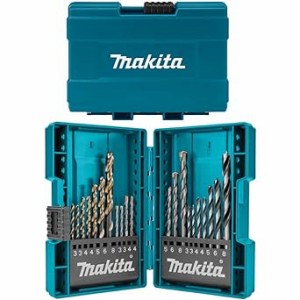 マキタ(Makita) ドリル ビット21本セット ケース 付属 B-44884 鉄工用ドリルビット7本 木工用ドリルビ