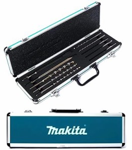 マキタ(Makita) 振動ドリル ビット SDS PLUS チゼル 10本セット アルミケース 付属 D-70904