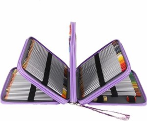 Sumnacon 色鉛筆ケース 大容量ペンケース 筆箱 鉛筆収納ケース シンプル文具ホルダー ペンシルホルダー 人気ペン