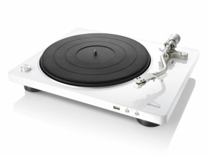 DENON レコードプレーヤー DP-450USBWTEM [ホワイト]