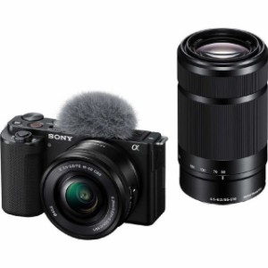 SONY デジタル一眼カメラ VLOGCAM ZV-E10Y ダブルズームレンズキット [ブラック]