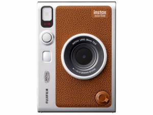 富士フイルム インスタントカメラ instax mini Evo チェキ USB Type-C対応 [ブラウン]