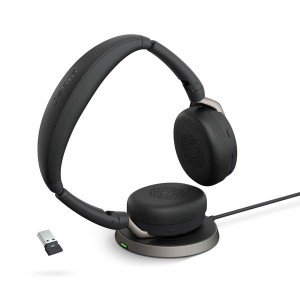 Jabra ヘッドセット Evolve2 65 Flex - USB-A UC ステレオ (ワイヤレス充電)