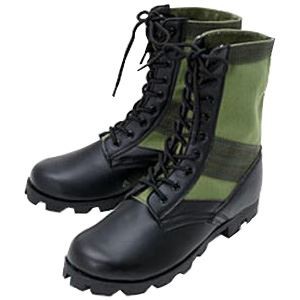 米軍 ジャングル ブーツ 靴 9W 28.0-28.5cm アーミーグリーン レプリカ アメリカ軍 ミリタリーブーツ シューズ ミリタリーウェア 緑 送料