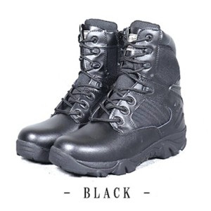 アメリカ軍 サイドジッパーブーツ 靴 特殊部隊 DELTA モデル 7W 25cm ブラック ミリタリーブーツ ミリタリーウェア 黒 送料無料