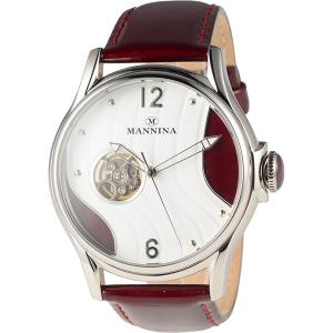 MANNINA(マンニーナ) 腕時計 MNN004-03 メンズ 正規輸入品 レッド 赤