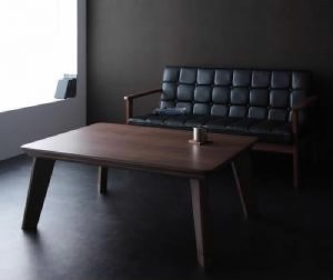 こたつテーブル 机 モダンデザインフラットヒーターこたつテーブル ( 天板サイズ :長方形(75×105cm))( 色 : ウォールナットブラウン 茶 