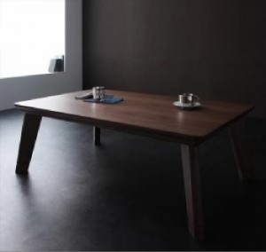 こたつテーブル 机 モダンデザインフラットヒーターこたつテーブル ( 天板サイズ :4尺長方形(80×120cm))( 色 : ウォールナットブラウン 