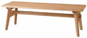 ダイニング用ベンチ単品 天然木 木製 北欧スタイル ソファダイニング( ベンチ座面幅 :2P)( 色 : ナチュラル ) ダイニング用ベンチ単品(ベ