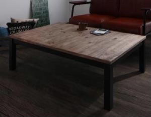 こたつテーブル 机 古木風ヴィンテージ レトロ アンティーク デザインこたつテーブル ( 天板サイズ :4尺長方形(80×120cm))( 色 : ヴィン