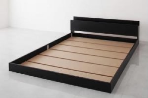 シングルベッド ローベッド 低い ロータイプ フロアベッド フロアタイプ ・フロアベッド 用ベッドフレームのみ 単品 棚・コンセント付き