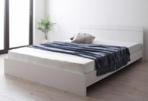 シングルベッド 茶 連結ベッド 国産 日本製 ポケットコイルマットレス付き セット 長寿命 ロングライフ デザインベッド( 幅 :シングル)( 