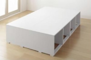 シングルベッド 茶 大容量 大型 整理 収納 ベッド用ベッドフレームのみ 単品 布団で寝られる大容量 整理 収納 ベッド( 幅 :シングル)( 奥