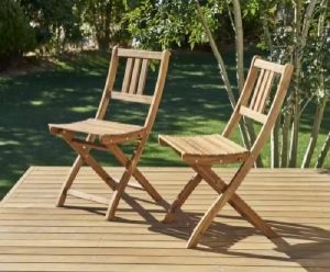 ガーデンファニチャーダイニング用ガーデンチェア (イス 椅子) 2脚組単品 ベンチのサイズが選べる　アカシア天然木 木製 ガーデンファニ