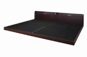 連結ベッド用ベッドフレームのみ 単品 布団が使えるデザインローベッド 低い ロータイプ フロアベッド フロアタイプ ( 幅 :ワイドK240(SD