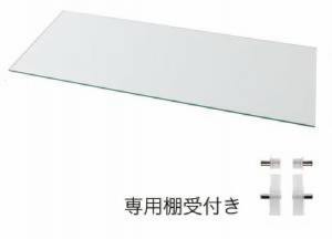 壁面整理 収納 用専用別売 品単品 コレクションラック ワイド( 収納幅 :78.7cm)( セット名 : 専用別売品 )( ガラス棚(1枚) 奥行39cm用 ) 