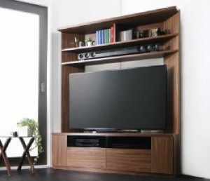 テレビ台 テレビボード TVボード 大型 大きい テレビ対応ハイタイプ 高い コーナーテレビボード ( 収納幅 :134cm)( 収納高さ :160cm)( 収
