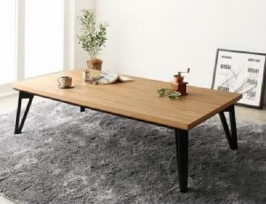 こたつテーブル 机 天然木 木製 北欧モダンデザインフラットヒーターこたつ( 天板サイズ :5尺長方形(80×150cm))( 机色 : ウォールナット