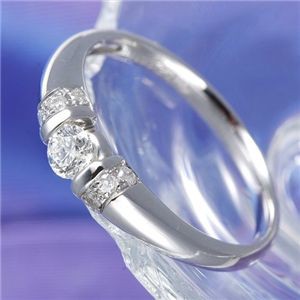 0.28ctプラチナダイヤリング 指輪 デザインリング 15号 0.28ctの輝きが煌めくプラチナデザインリング、15号サイズ 送料無料