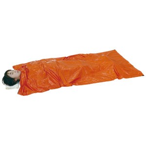 (まとめ）静音防寒寝袋（オレンジ） 【×10セット】 コンパクト収納で暖かさと静寂を提供する 冬の寝袋マジック（オレンジ）【10個セット