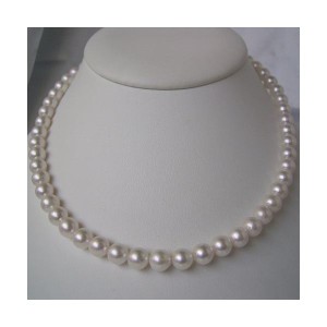 和珠本真珠 7.5〜8.0mm パールネックレス 輝き溢れる美しさ、極上の真珠の輝き 7.5〜8.0mmの和珠本真珠ネックレスが贈る、上質な輝きと華