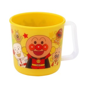 【2個セット】 アンパンマン マグカップ イエロー KK-211 (子供用 コップ プラスチック) 黄 愛らしさと楽しさが満載 2個セットのアンパン