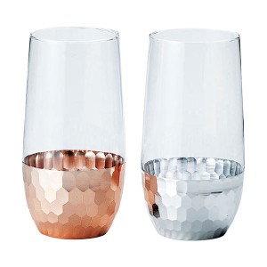 ブリアン ペアガラスタンブラー500ml C4117570 透明感と輝きを持つ贅沢なガラスタンブラー 冷たい飲み物を注ぐと宝石のような美しい光景
