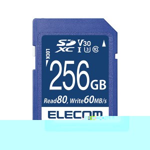 SDXCカード／データ復旧サービス付／ビデオスピードクラス対応／UHS-I U3 80MB／s 256GB MF-FS256GU13V3R 送料無料