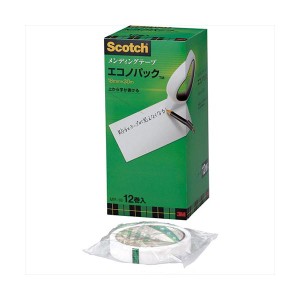 3M Scotch スコッチ メンディングテープエコノパック 18mm 3M-MP-18 環境に優しいテープパック 18mm幅の3Mスコッチメンディングテープエ