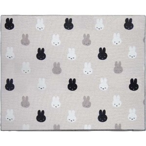 【3個セット】 オカトー miffy 吸水 水切りマット 40×50cm ならびミッフィー 愛らしいウサギの姿が目を引く 水をしっかり吸い取る洗い物