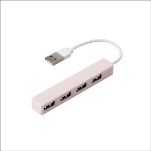 w/U USB 4ポート変換ハブ シェルピンク WU-UH2594P 美しさと便利さを融合させた、USB4ポート変換ハブの最高峰 ピンクのシェルが魅力のw/U