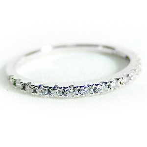 ダイヤモンド リング ハーフエタニティ 0.2ct 13号 プラチナ Pt900 ハーフエタニティリング 指輪 輝くプラチナの指輪に0.2カラットのダイ