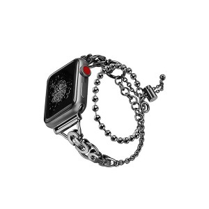 TF7 BRACELET STRAP for Apple Watch 41／40／38mm ブラック TF72659 黒 ブラックの魅力を纏う、Apple Watch 41／40／38mm用の革新的な腕