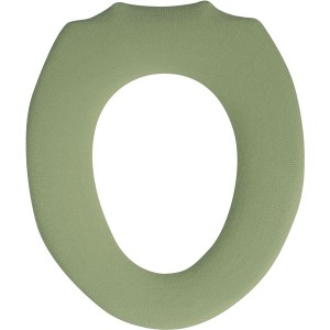 【5個セット】 オカトー ナチュラル O型便座カバー グリーン 緑