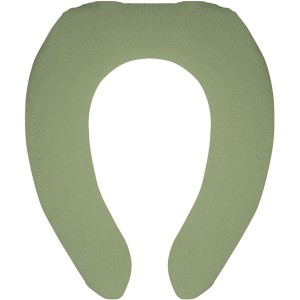 【5個セット】 オカトー ナチュラル U型便座カバー グリーン 緑 自然を感じる、シンプルなデザインのU型便座カバー トイレ用品の必需品、