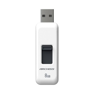 【まとめ】 ARCHISS スライド式USBメモリ 8GB AS-008GU2-PSW 【×3セット】 【まとめ】 ARCHISS スライド式USBメモリ 8GB AS-008GU2-PSW 