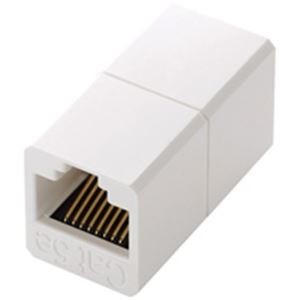 （まとめ） ELECOM RJ45延長コネクタ LD-RJ45JJ5Y2【×5セット】 高速通信を実現 便利なPC接続アイテム オフィスで大活躍 お得なセット 