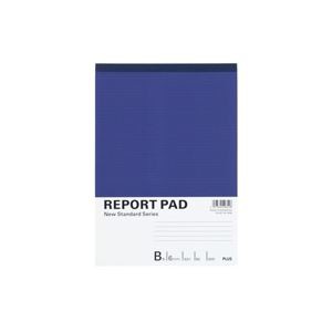 （まとめ）プラス レポートパッド RE-050B B5 B罫【×20セット】 ビジネスに最適 書きやすい まとめ買いでお得 B5サイズ罫線ノートパッド