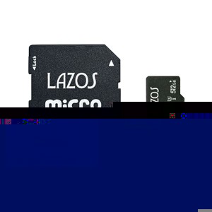 【20個セット】 Lazos microSDXCメモリーカード 512GB UHS-I U3 CLASS10 紙パッケージ L-B512MSD10-U3X20 送料無料