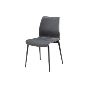 (まとめ) チェア (イス 椅子) ブラック 組立品 【×2セット】 黒 ブラックチェアの組み立て品、2セットでお得 快適な座り心地を提供する