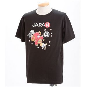 むかしむかし アニメコラボ!サッカーW杯日本代表応援Tシャツ 【11番 チョッパー】 ブラック XS 黒 クールでカッコいい むかしむかし アニ