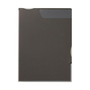 キングジム カラーセレクションスーパーハードホルダー(マチ付) A4タテ 黒 CN758クロ 1セット(5枚) 頑丈な素材で大切な書類を確実に保護 