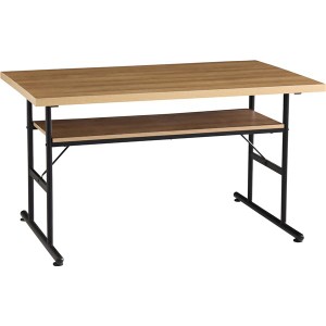 ダイニングテーブル ダイニング用テーブル 食卓テーブル 机 約幅120cm ナチュラル 金属 スチール フレーム スミレ 組立式 リビング ダイ