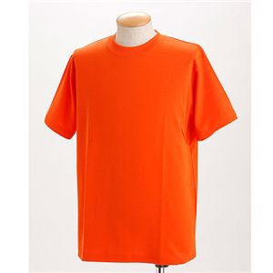 ドライメッシュTシャツ 2枚セット 白+オレンジ Sサイズ 送料無料