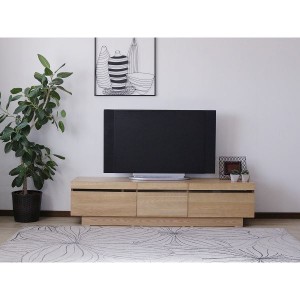 TVボード テレビ台 テレビボード （ナチュラル） 幅約166cm [完成品］ 自然の風を感じるTVボード −広々とした166cmの幅で、ナチュラルな