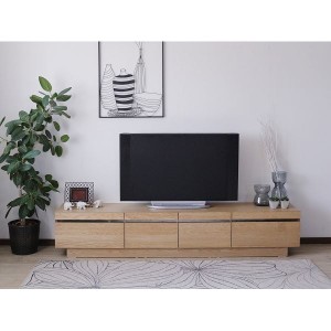 TVボード テレビ台 テレビボード （ナチュラル） 幅約210cm [完成品］ 自然素材を使用した210cm幅のTVボード お部屋に調和し心地よい空間