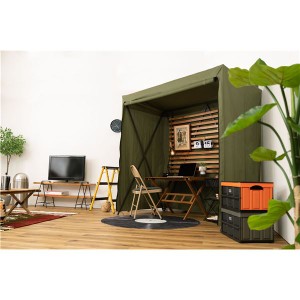 テント/ルームテント グリーン DIS-501GR 組立品 緑 自然の中での快適な居住空間を提供する、緑色のテント/ルームテント DIS-501GR 組み