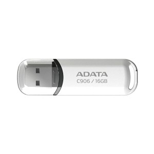 (まとめ）A-DATA C906小型USBフラッシュドライブ 16GB ホワイト AC906-16G-RWH 1個【×10セット】 白 送料無料