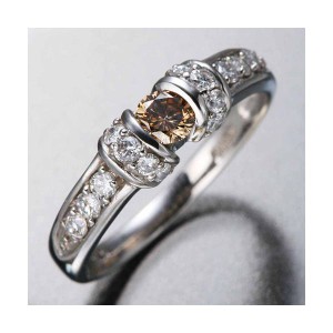 K18WGダイヤリング 指輪 ツーカラーリング 7号 華麗なる輝き 18金ホワイトゴールドダイヤモンドリング、ダイヤモンドの2色が織りなす美し